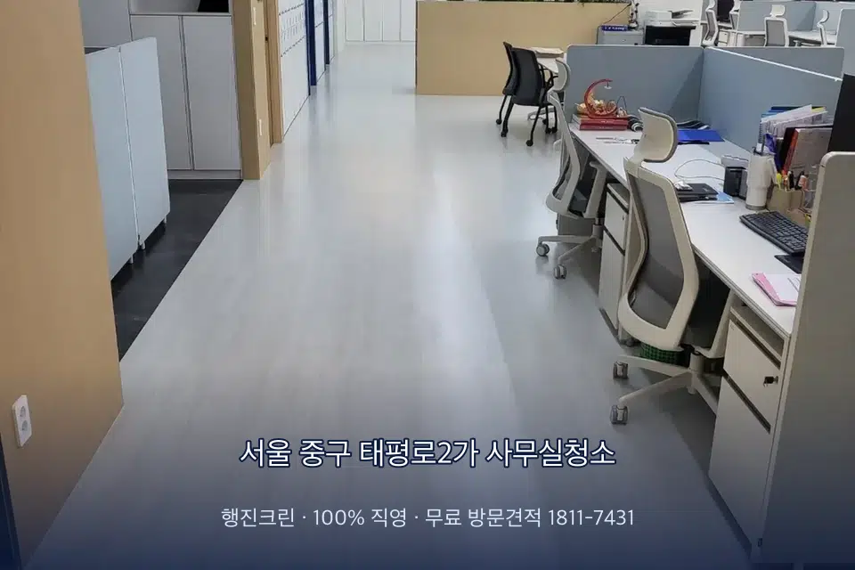 서울 중구 태평로2가 사무실청소 사무실 화장실 세면대 살균 작업